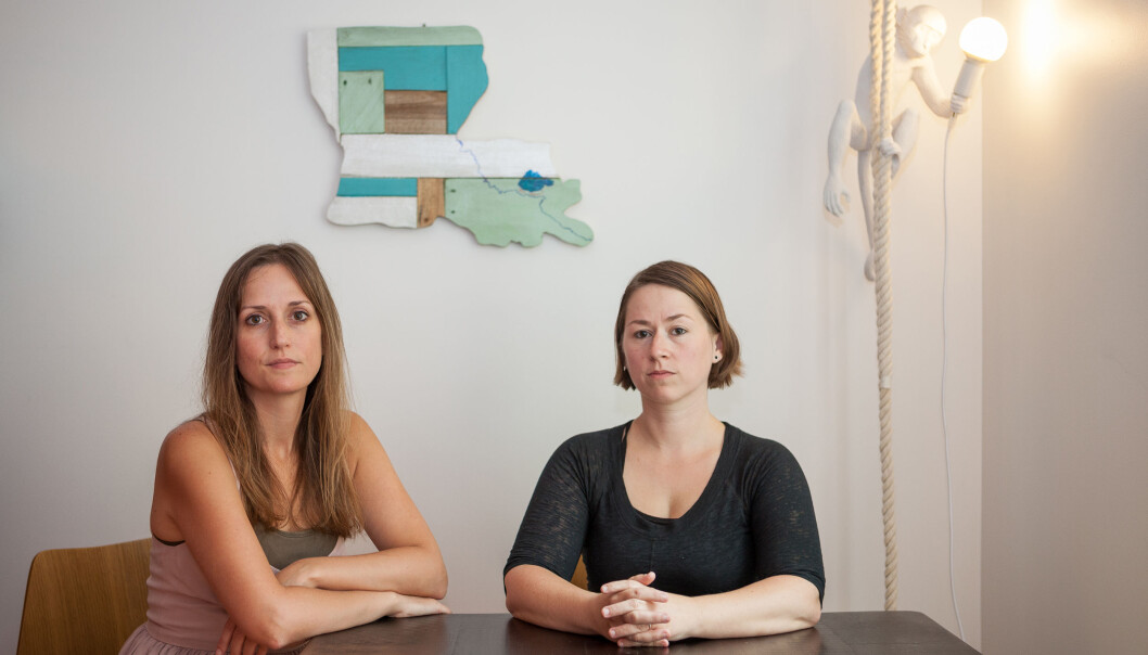 Professorene Jessica Cantlon (t.v.) og Celeste Kidd er to av de faglige ansatte som reagerer på det de mener er seksuell trakassering fra professor T.Florentin Jaeger ved Universitetet i Rochester i New York. Foto: Rachel Jerome Ferraro, The New York Times Foto: RACHEL JEROME FERRARO Professorene Jessica Cantlon (t.v.) og Celeste Kidd er to av de faglige ansatte som reagerer på det de mener er seksuell trakassering fra professor T.Florentin Jaeger ved Universitetet i Rochester i New York. Foto: Rachel Jerome Ferraro, The New York Times Foto: RACHEL JEROME FERRARO