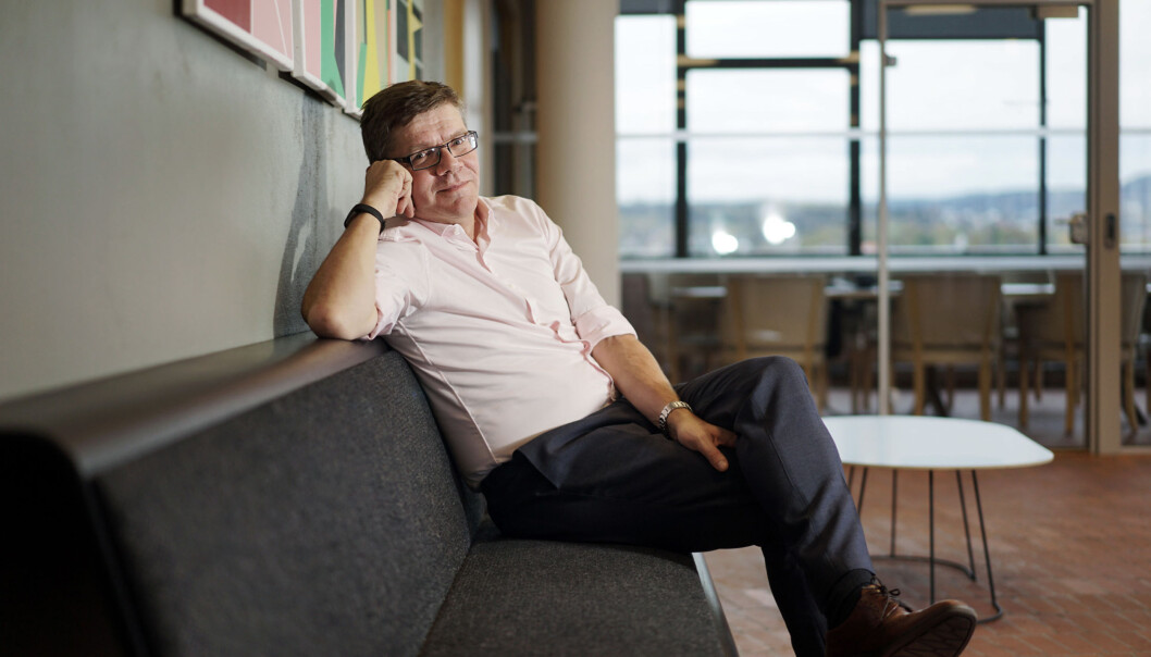 — Jeg er opptatt av langsiktighet i forskningen. Vi ser en tendens i vår sektor nå til at det mer instrumentelle, og «nytte her og nå», er det som gjelder, sier rektor ved Universitetet i Oslo, Svein Stølen. Foto: Ketil Blom Haugstulen — Jeg er opptatt av langsiktighet i forskningen. Vi ser en tendens i vår sektor nå til at det mer instrumentelle, og «nytte her og nå», er det som gjelder, sier rektor ved Universitetet i Oslo, Svein Stølen. Foto: Ketil Blom Haugstulen