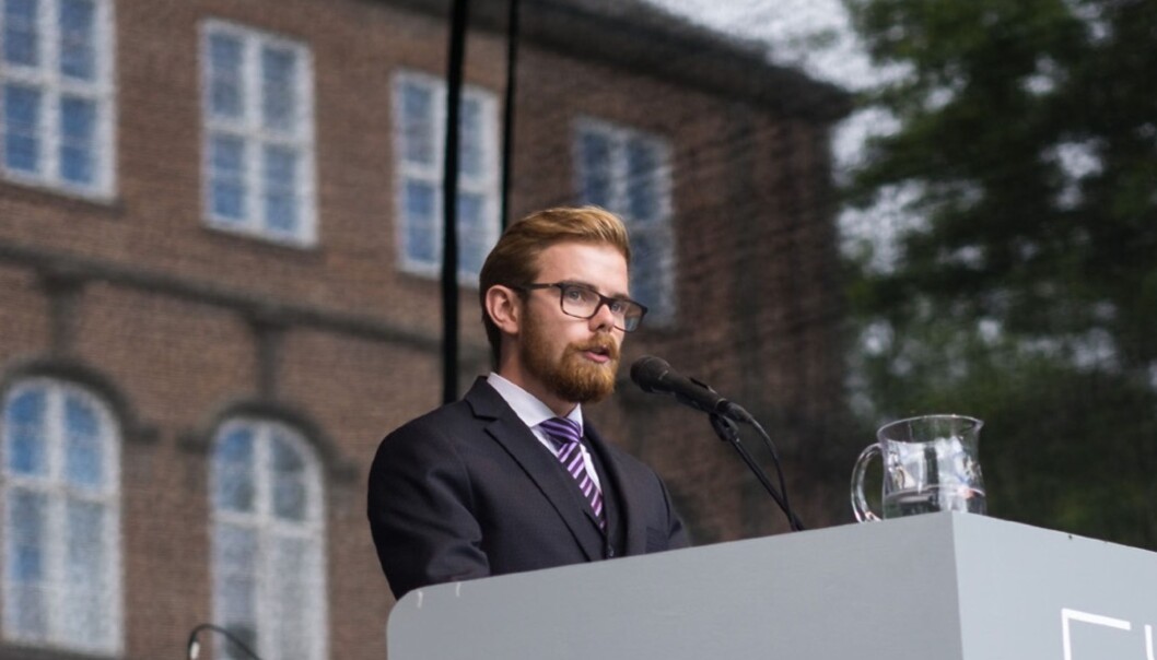 Med tanke på hvor mye tid man har brukt på universitetsnavnet, mener Jonas Wettre Thorsen at HiOA nok vil bli Norges neste universitet. Foto: Ketil Blom Haugstulen Med tanke på hvor mye tid man har brukt på universitetsnavnet, mener Jonas Wettre Thorsen at HiOA nok vil bli Norges neste universitet. Foto: Ketil Blom Haugstulen
