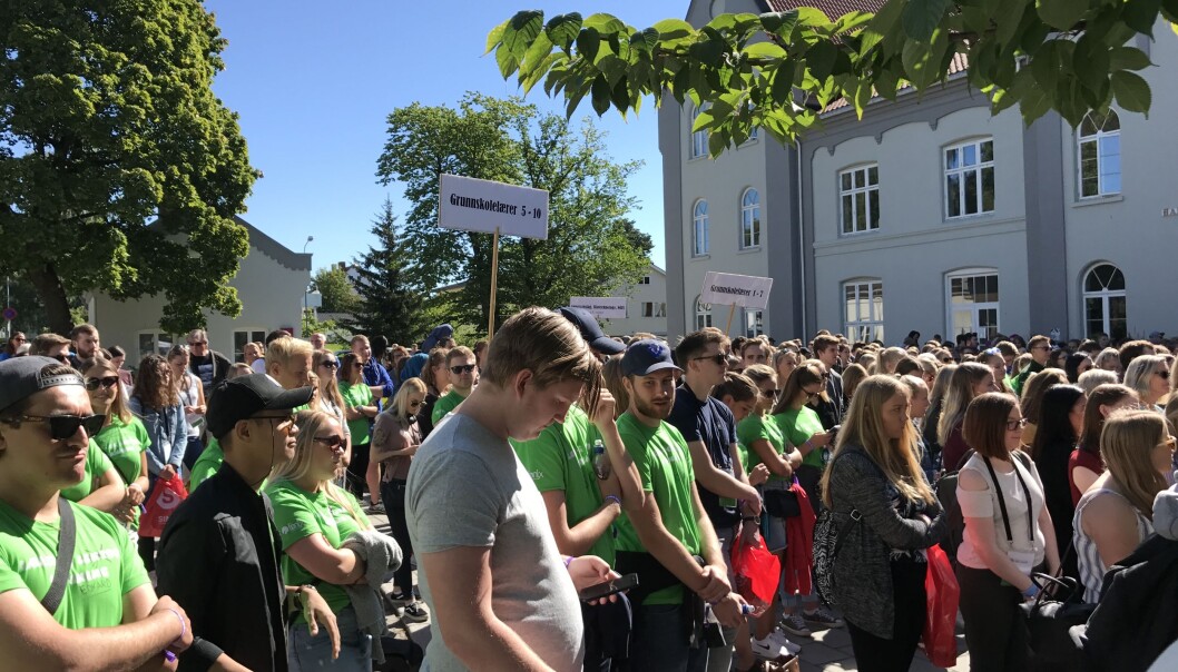 Lærerstudenter i Hamar klare for ny masterutdanning. Foto: Eva Tønnessen Lærerstudenter i Hamar klare for ny masterutdanning. Foto: Eva Tønnessen