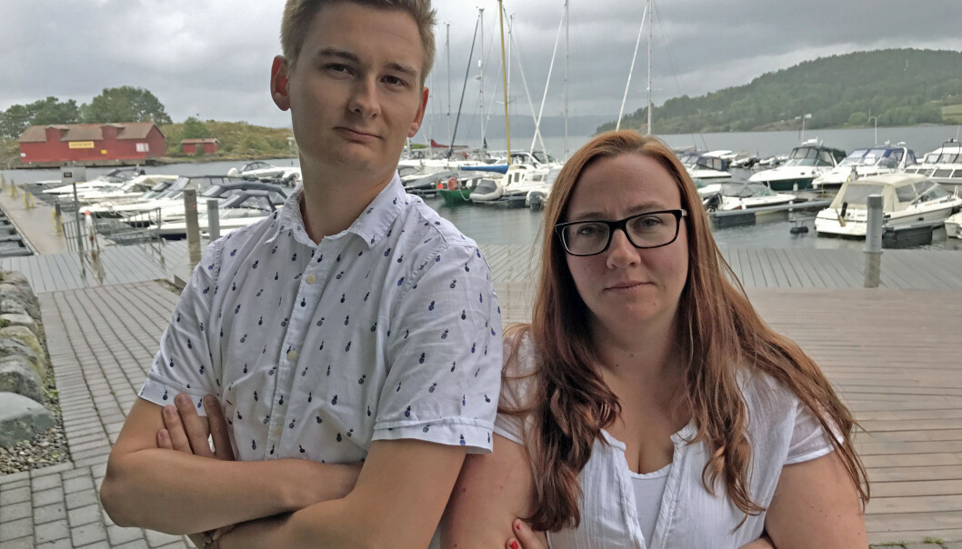 Ny leder for sykepleierstudentenes forening NSF student, Christian Strømnes, sammen med studentstyremedlem Kari Bjerkli. Ny leder for sykepleierstudentenes forening NSF student, Christian Strømnes, sammen med studentstyremedlem Kari Bjerkli.