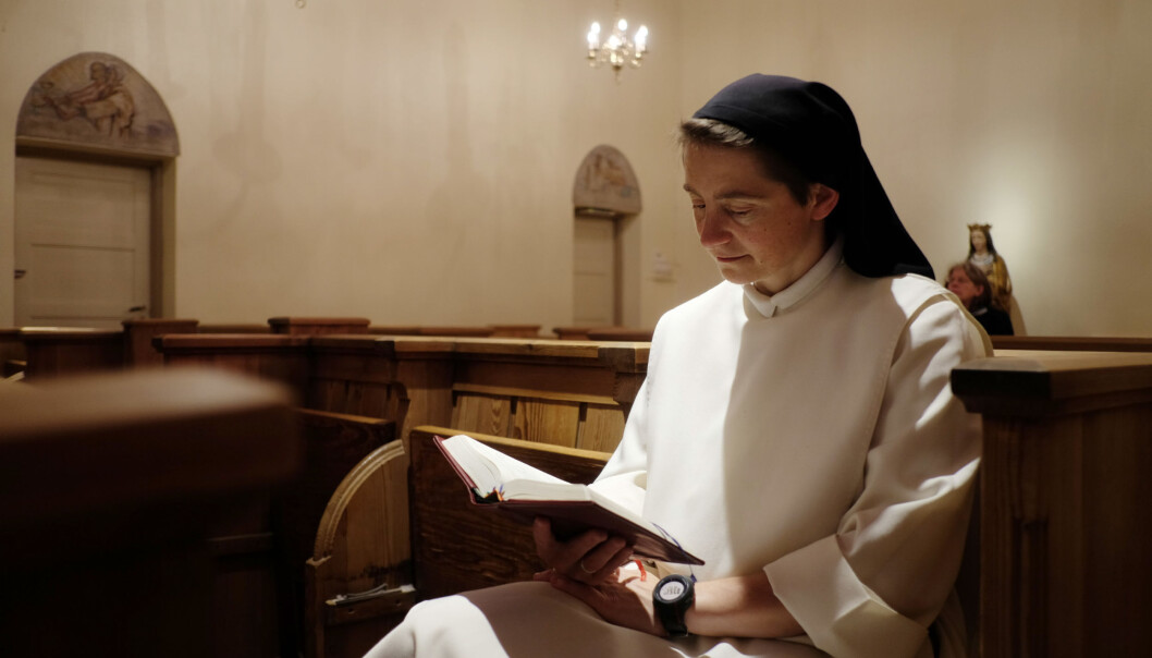Førsteamanuensis og nonnen, Katarina Pajchel, ved Høgskolen i Oslo og Akershus har 542 oppføringer i forskningsdatabasen Cristin. Foto: Ketil Blom Haugstulen Førsteamanuensis og nonnen, Katarina Pajchel, ved Høgskolen i Oslo og Akershus har 542 oppføringer i forskningsdatabasen Cristin. Foto: Ketil Blom Haugstulen