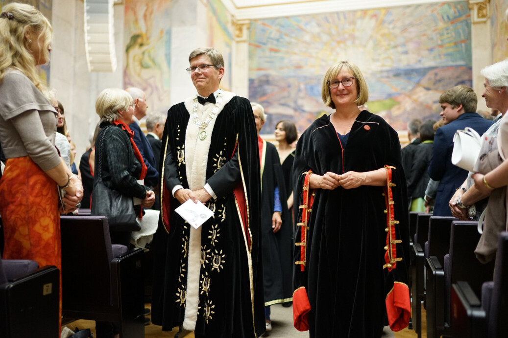 I dag kreerer Universitet i Oslo med rektor Svein Stølen i spissen 121 nye doktorer. Foto: Ketil Blom Haugstulen I dag kreerer Universitet i Oslo med rektor Svein Stølen i spissen 121 nye doktorer. Foto: Ketil Blom Haugstulen