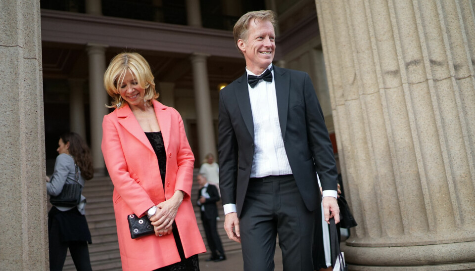 Rektor ved Høgskolen i Oslo og Akershus, Curt Rice, sammen med prorektor ved høgskolen Nina Waaler. Foto: Ketil Blom Haugstulen