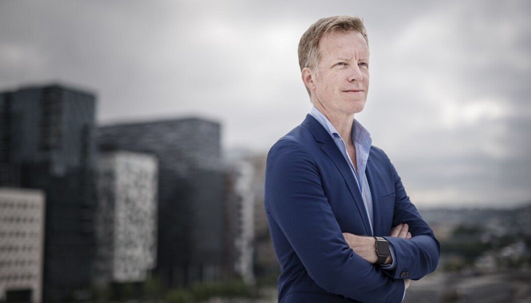 Rektor Curt Rice ønsker at navnet på HiOA når det blir universitet skal være Oslo Metropolitan University - forkortet OsloMet - både på norsk og engelsk. Torsdag skal styret ved høgskolen diskutere navnevalg. Foto: Benjamin Ward, HiOA Rektor Curt Rice ønsker at navnet på HiOA når det blir universitet skal være Oslo Metropolitan University - forkortet OsloMet - både på norsk og engelsk. Torsdag skal styret ved høgskolen diskutere navnevalg. Foto: Benjamin Ward, HiOA