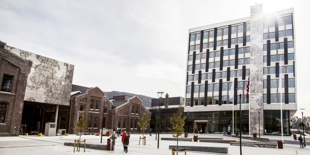 Høgskulen på Vestlandet er en av de nyfusjonerte, her fra campus Kronstad ved gamle Høgskolen i Bergen. Foto: Ingvild Festervoll Melien Høgskulen på Vestlandet er en av de nyfusjonerte, her fra campus Kronstad ved gamle Høgskolen i Bergen. Foto: Ingvild Festervoll Melien