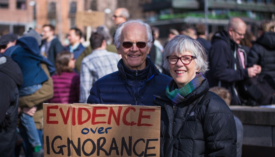 Eli og Bjørn Norbye (bildet) mener det er viktig å engasjere seg i March for Science sitt budskap.