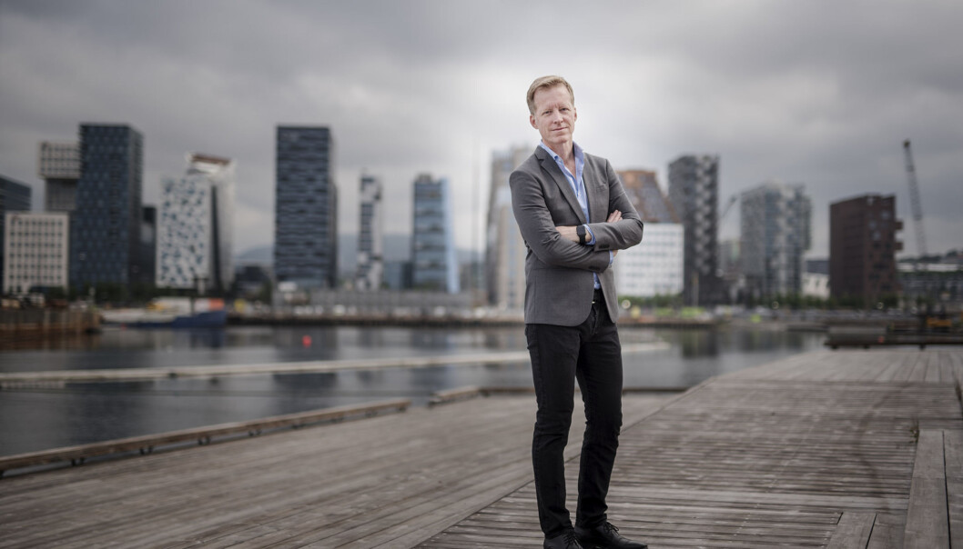 Rektor Curt Rice er innstilt på å droppe «profesjonsuniversitet» i navnet, da flere universiteter er blitt nettopp det, etter en rekke fusjoner i sektoren. Foto: Benjamin A. Ward Rektor Curt Rice er innstilt på å droppe «profesjonsuniversitet» i navnet, da flere universiteter er blitt nettopp det, etter en rekke fusjoner i sektoren. Foto: Benjamin A. Ward