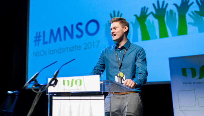 Mats Johansen Beldo, leder i Norsk studentorganisasjon (NSO). Foto: Ketil Blom Haugstulen