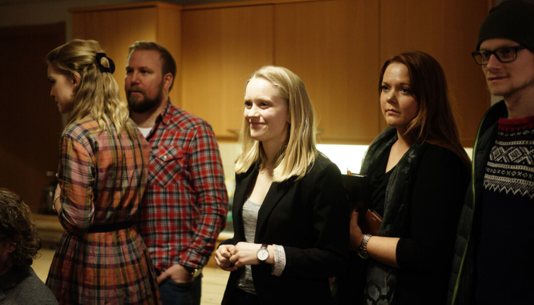Ane Larsen Mjøen vil bli fag- og læringsmiljøpolitisk ansvarlig i Norsk studentorganisasjon, her under utspørringen av kandidater i forrige uke. Foto: Ketil Blom. Ane Larsen Mjøen vil bli fag- og læringsmiljøpolitisk ansvarlig i Norsk studentorganisasjon, her under utspørringen av kandidater i forrige uke. Foto: Ketil Blom.