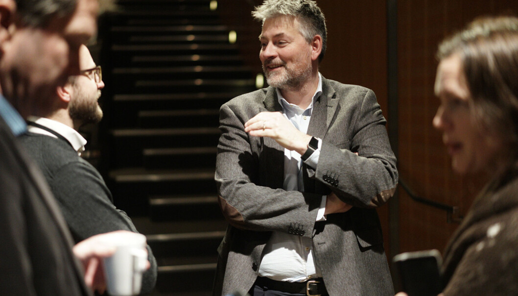 Statssekretær Bjørn Haugstad i Kunnskapsdepartementet arrangerte workshop med folk fra forskning og høyere utdanning mandag, for å få innspill til OECDs gjennomgang av sektoren. Foto: Ketil Blom Haugstulen Statssekretær Bjørn Haugstad i Kunnskapsdepartementet arrangerte workshop med folk fra forskning og høyere utdanning mandag, for å få innspill til OECDs gjennomgang av sektoren. Foto: Ketil Blom Haugstulen
