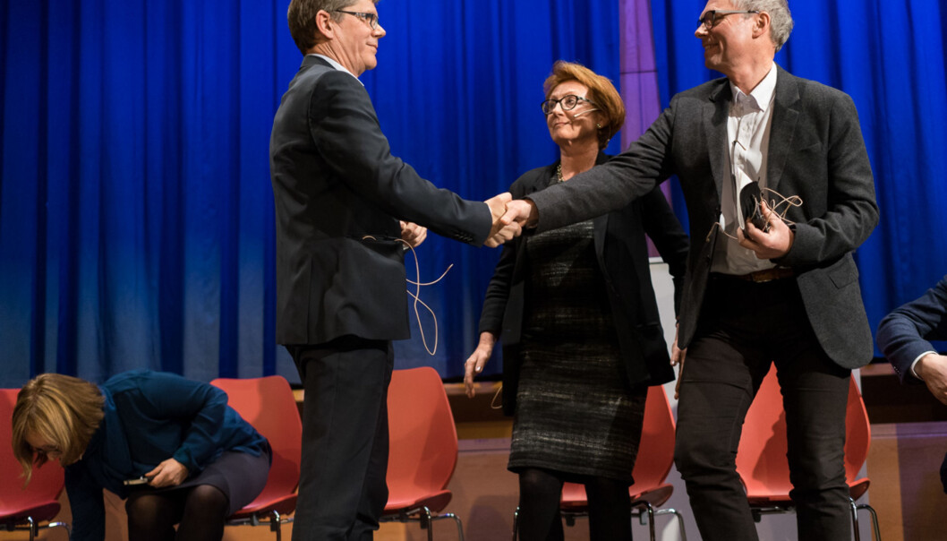 Svein Stølen (til venstre) og Hans Petter Graver (til høyre) er kandidatene som stiller til rektorvalget ved Universitetet i Oslo våren 2017. Foto: Ketil Blom Haugstulen Svein Stølen (til venstre) og Hans Petter Graver (til høyre) er kandidatene som stiller til rektorvalget ved Universitetet i Oslo våren 2017. Foto: Ketil Blom Haugstulen