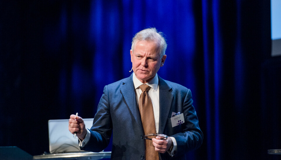 Rektor Ole Petter Ottersen på Kontaktkonferansen. Foto: Skjalg Bøhmer Vold