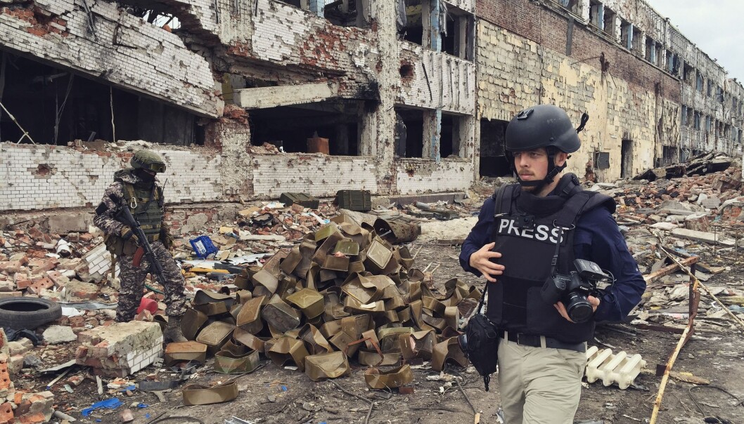 Her er Kyrre Lien på jobb i den ukrainske byen Donetsk. Nå er han på Forbes’ liste over nyskapende entreprenører i Europa. Foto: Per Christian Selmer-Anderssen Her er Kyrre Lien på jobb i den ukrainske byen Donetsk. Nå er han på Forbes’ liste over nyskapende entreprenører i Europa. Foto: Per Christian Selmer-Anderssen