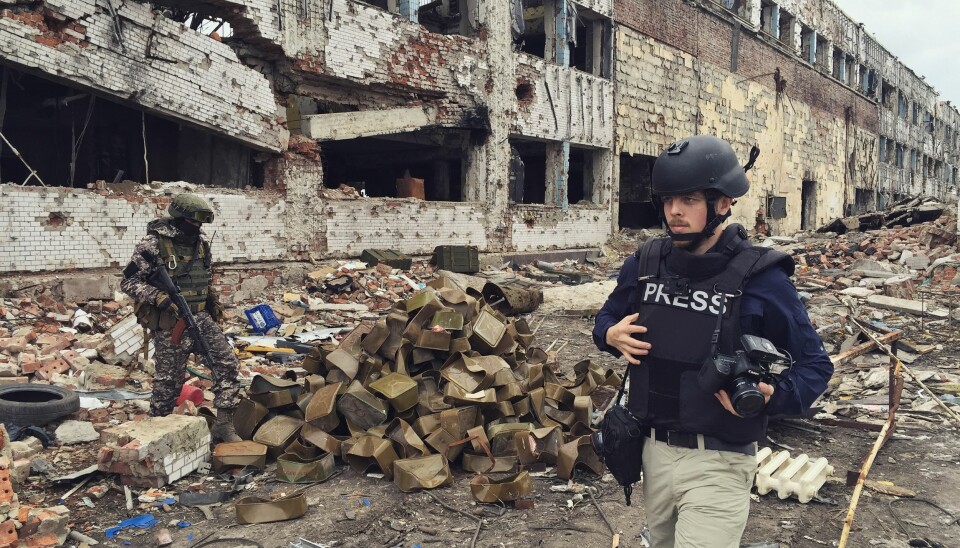 Her er Kyrre Lien på jobb i den ukrainske byen Donetsk. Nå er han på Forbes’ liste over nyskapende entreprenører i Europa. Foto: Per Christian Selmer-Anderssen
