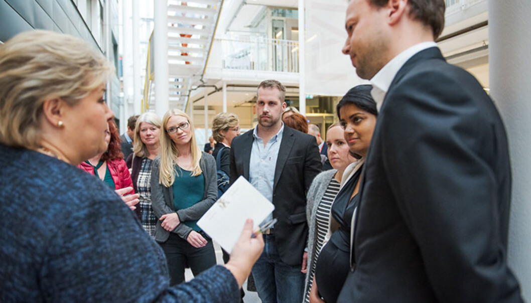 Et eksempel på næringslivssatsing på UIO: Åpning av Helesinnovatørskolen, der medisin- og doktorgradsstudenter kobles opp mot bedrifter for å lære om innovasjon og entreprenørskap. Foto: Kristin Ellefsen/UiO Et eksempel på næringslivssatsing på UIO: Åpning av Helesinnovatørskolen, der medisin- og doktorgradsstudenter kobles opp mot bedrifter for å lære om innovasjon og entreprenørskap. Foto: Kristin Ellefsen/UiO