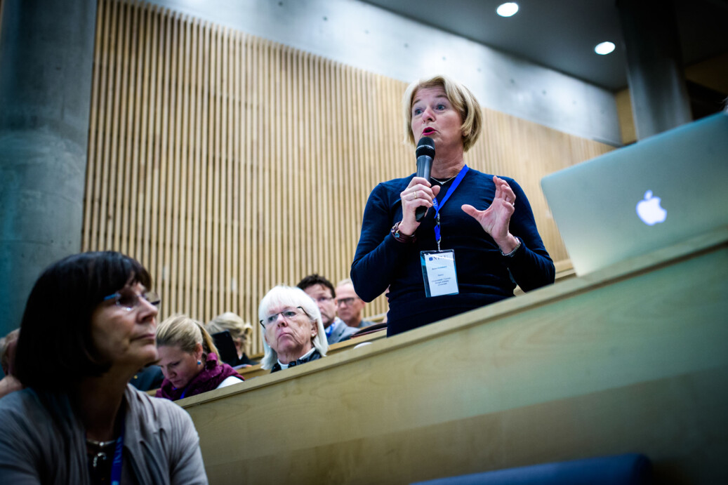 Vi må gi studentene bred kunnskap som kan brukes i mange situasjoner, mener UiT-rektor Anne Husbekk, her på representantskapsmøte Foto: Henriette Dæhli Vi må gi studentene bred kunnskap som kan brukes i mange situasjoner, mener UiT-rektor Anne Husbekk, her på representantskapsmøte Foto: Henriette Dæhli