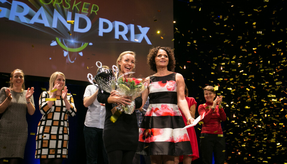 Sofie Snipstad vinner Forsker grand prix 2016. Foto: Sigve Ferstad