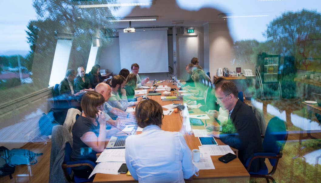 For ett år siden var høgskolestyret samlet på Jeløya som oppstart til høstens arbeid. I år er seminar og styremøte lagt til Son. Foto: Skjalg Bøhmer Vold For ett år siden var høgskolestyret samlet på Jeløya som oppstart til høstens arbeid. I år er seminar og styremøte lagt til Son. Foto: Skjalg Bøhmer Vold