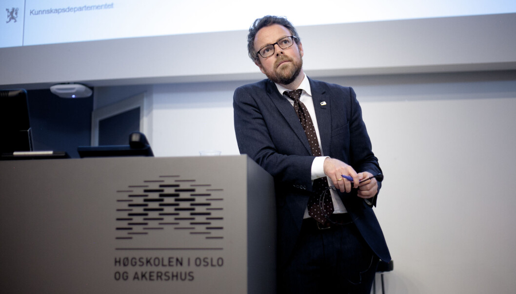 Torbjørn Røe Isaksen er godt i gang med sin plan for verdensledende norsk forskning og utdanning, men han er langt i fra ferdig. Foto: Nicklas Knudsen Torbjørn Røe Isaksen er godt i gang med sin plan for verdensledende norsk forskning og utdanning, men han er langt i fra ferdig. Foto: Nicklas Knudsen