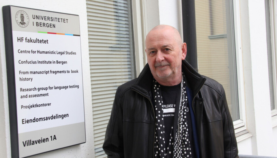 Litteraturprofessor Arild Linneberg innrømmer at publikasjonslisten for justismordprosjektet er grovt overdrevet. Foto: Hilde Kristin Strand Foto: Hilde Kristin Strand