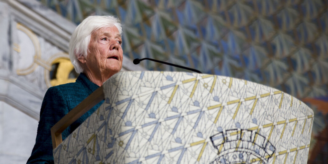 Astrid Nøklebye Heiberg var landets første kvinnelige psykiater som tok doktorgrad i 1980. Her avbildet i 2016 da hun var hovedtaler under sykepleierstudentenes avslutningsseremoni i Rådhuset. Astrid Nøklebye Heiberg var landets første kvinnelige psykiater som tok doktorgrad i 1980. Her avbildet i 2016 da hun var hovedtaler under sykepleierstudentenes avslutningsseremoni i Rådhuset.