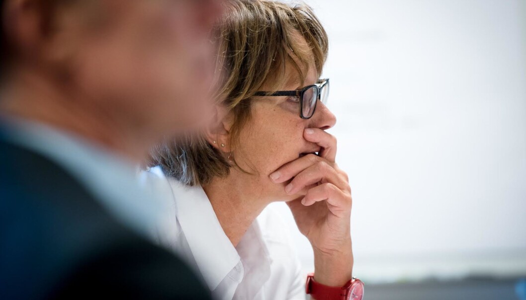 UiO-professor og styreleder ved OsloMet, Trine Syvertsen, leder prosessen med å ansette rektor ved universitetet. Nå får hun kritikk for en lukket og uryddig prosess. Foto: Skjalg Bøhmer Vold UiO-professor og styreleder ved OsloMet, Trine Syvertsen, leder prosessen med å ansette rektor ved universitetet. Nå får hun kritikk for en lukket og uryddig prosess. Foto: Skjalg Bøhmer Vold
