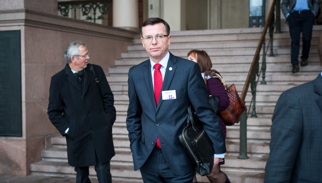 Rektor Dag Rune Olsen ved Universitetet i Bergen kalte inn På Høyden-redaktør på teppet. Foto: Skjalg Bøhmer Vold Rektor Dag Rune Olsen ved Universitetet i Bergen kalte inn På Høyden-redaktør på teppet. Foto: Skjalg Bøhmer Vold