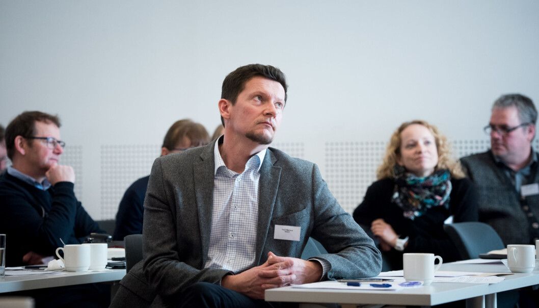 Direktør i Nokut Terje Mørland på seminar om nye grunnskolelærerutdanninger på Gardermoen 16. februar. Foto: Skjalg Bøhmer Vold Direktør i Nokut Terje Mørland på seminar om nye grunnskolelærerutdanninger på Gardermoen 16. februar. Foto: Skjalg Bøhmer Vold