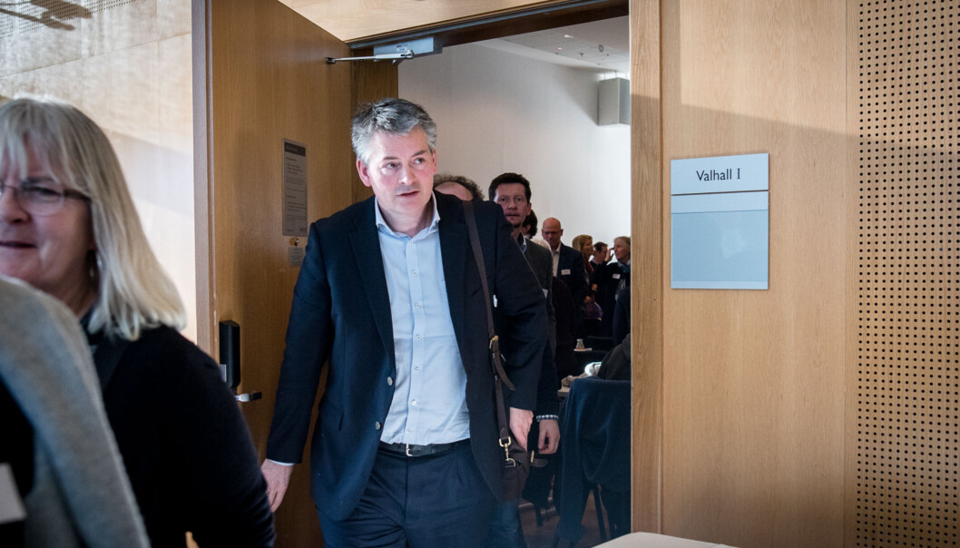 Bjørn Haugstad støtter opp om administrative brev fra departementet og uttaler at det ikke kan herske noen tvil om at NMBU har ansatt og ikke valgt rektor. Foto: Skjalg Bøhmer Vold Bjørn Haugstad støtter opp om administrative brev fra departementet og uttaler at det ikke kan herske noen tvil om at NMBU har ansatt og ikke valgt rektor. Foto: Skjalg Bøhmer Vold