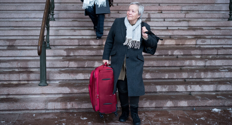 Rektor ved Høgskolen i Innlandet jobbar for at høgskulen skal bli universitet. Det krev mykje arbeid innomhus og mindre reising for rektor Kathrine Skretting. Foto: Skjalg Bøhmer Vold Rektor ved Høgskolen i Innlandet jobbar for at høgskulen skal bli universitet. Det krev mykje arbeid innomhus og mindre reising for rektor Kathrine Skretting. Foto: Skjalg Bøhmer Vold