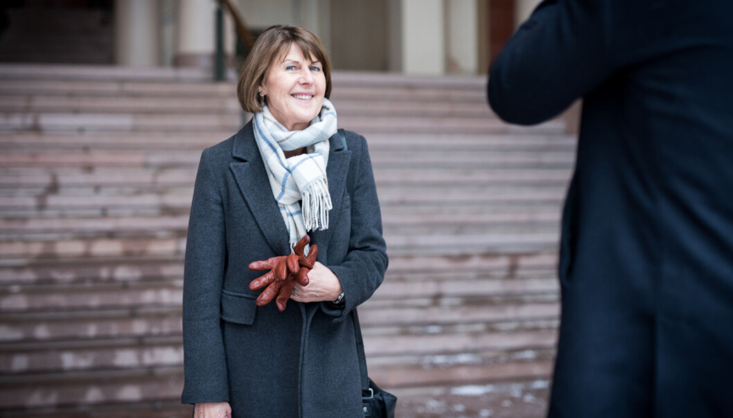 Rektor ved Høgskolen i Hedmark, Anna Linnea Ottosen, ønsker ikke å bli stående alene igjen som høgskole og har universitetsambisjoner. Foto: Skjalg Bøhmer Vold Rektor ved Høgskolen i Hedmark, Anna Linnea Ottosen, ønsker ikke å bli stående alene igjen som høgskole og har universitetsambisjoner. Foto: Skjalg Bøhmer Vold