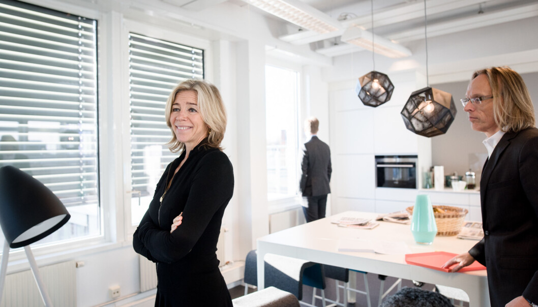 Prorektorene Nina Waaler og Morten Irgens (t.h.) står bak kvalitetsrapporten som styret ved Høgskolen i Oslo og Akershus får på bordet 9. mars. Foto: Skjalg Bøhmer Vold Prorektorene Nina Waaler og Morten Irgens (t.h.) står bak kvalitetsrapporten som styret ved Høgskolen i Oslo og Akershus får på bordet 9. mars. Foto: Skjalg Bøhmer Vold