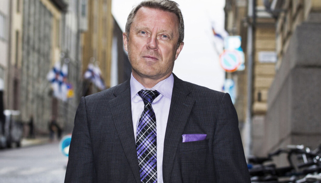 Rektor Jukka Kola ved Helsinki universitet må spare 106 millionar euro fram til 2020 og nesten halvparten i 2016. Rektor Jukka Kola ved Helsinki universitet må spare 106 millionar euro fram til 2020 og nesten halvparten i 2016.