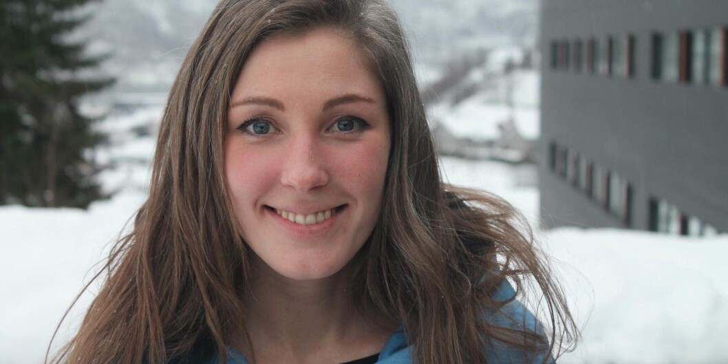 Ingrid Moe Albrigtsen melder sitt kandidatur til leder av Norsk studentorganisasjon. Foto: Kristoffer Skarstein Ingrid Moe Albrigtsen melder sitt kandidatur til leder av Norsk studentorganisasjon. Foto: Kristoffer Skarstein