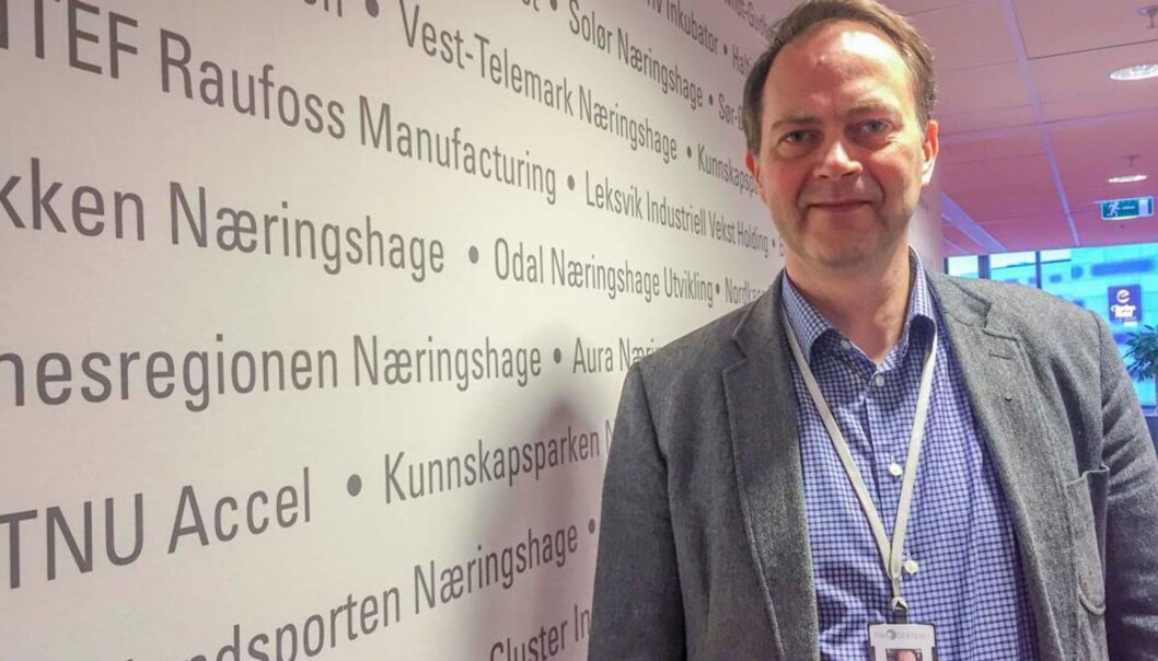 — Vi er en tilrettelegger og vi bygger lag. Om gode krefter blir med, er vi også med og støtter videre opp om NTNU Accel, sier toppsjefen i Siva. Foto: Sølvi W. Normannsen — Vi er en tilrettelegger og vi bygger lag. Om gode krefter blir med, er vi også med og støtter videre opp om NTNU Accel, sier toppsjefen i Siva. Foto: Sølvi W. Normannsen