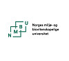 Grønn NMBU-logo med universitetsnavnet på hvit bakgrunn.