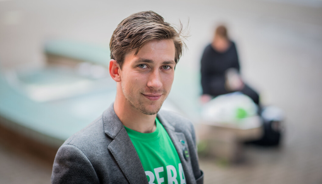 Morten Grinna Normann er student og står på Venstres liste til valget. Foto: Skjalg Bøhmer Vold Morten Grinna Normann er student og står på Venstres liste til valget. Foto: Skjalg Bøhmer Vold