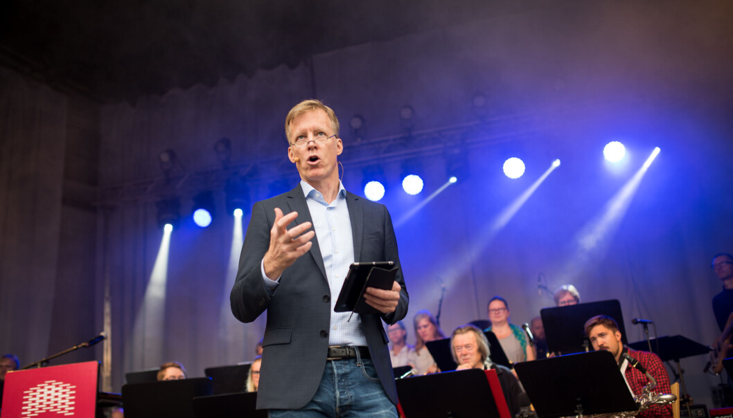 Rektor Curt Rice vil at Høgskolen i Oslo og Akershus skal bli universitet fortest mulig og få et navn som utlendinger forstår. Foto: Skjalg Bøhmer Vold Rektor Curt Rice vil at Høgskolen i Oslo og Akershus skal bli universitet fortest mulig og få et navn som utlendinger forstår. Foto: Skjalg Bøhmer Vold