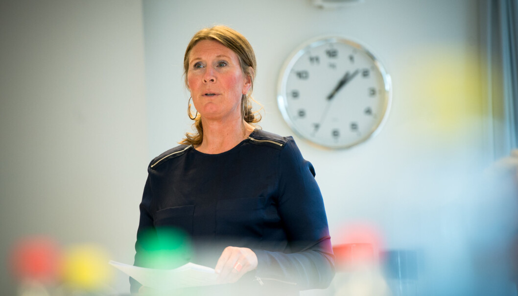 Studiedirektør Marianne Brattland ønsker å teste ut et system for automatisk begrunnelse på eksamen på Høgskolen i Oslo og Akershus. Foto: Skjalg Bøhmer Vold Studiedirektør Marianne Brattland ønsker å teste ut et system for automatisk begrunnelse på eksamen på Høgskolen i Oslo og Akershus. Foto: Skjalg Bøhmer Vold