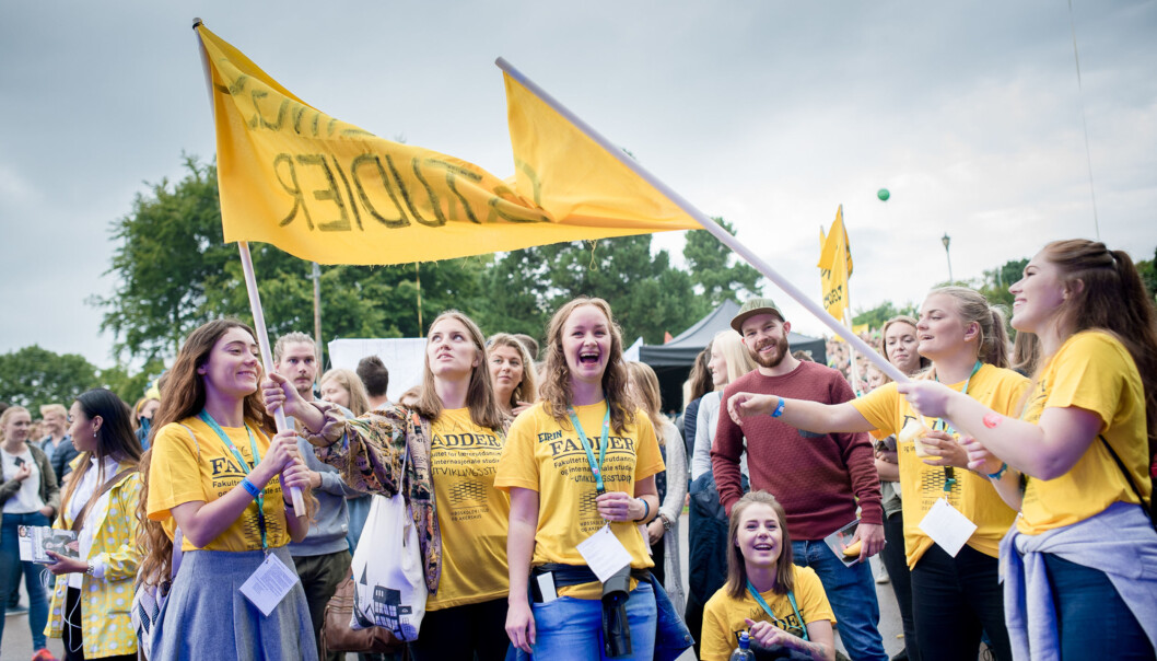 7000 nye studenter ble ønsket velkommen til Høgskolen i Oslo og Akershus i dag. Foto: Skjalg Bøhmer Vold 7000 nye studenter ble ønsket velkommen til Høgskolen i Oslo og Akershus i dag. Foto: Skjalg Bøhmer Vold