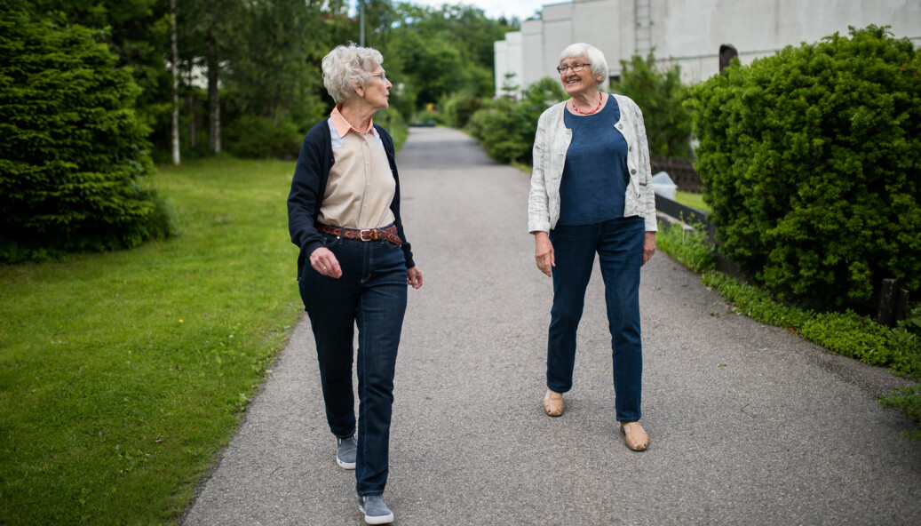 Solveig Askjem (79) og Vigdis Bunkholdt (79) har gått foran og kjempet for alt fra å fjerne homofili som diagnose til bedre kvalitet på sosionomutdanningen i Norge. Foto: Skjalg Bøhmer Vold