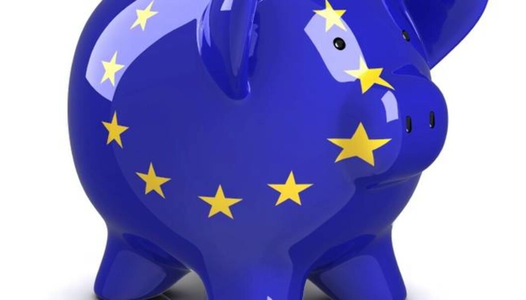 EU putter forskningsmilliardene i sparegrisen, og kutter prosjektet Horisont 2020 med 2,2 milliarder euro. Foto: Universitetsavisa EU putter forskningsmilliardene i sparegrisen, og kutter prosjektet Horisont 2020 med 2,2 milliarder euro. Foto: Universitetsavisa