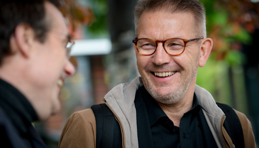 Påtroppende rektor på Høgskolen i Volda Johann Roppen og rektor på Høgskolen i Molde wHallgeir Gammelsæter. Foto: Skjalg Bøhmer Vold Påtroppende rektor på Høgskolen i Volda Johann Roppen og rektor på Høgskolen i Molde wHallgeir Gammelsæter. Foto: Skjalg Bøhmer Vold