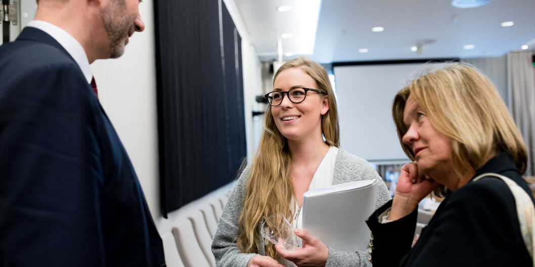 Studentleder Therese Eia Lerøen er en av mange med tydelige krav til statsbudsjettet som legges fram onsdag 7. oktober. Foto: Skjalg Bøhmer Vold Studentleder Therese Eia Lerøen er en av mange med tydelige krav til statsbudsjettet som legges fram onsdag 7. oktober. Foto: Skjalg Bøhmer Vold