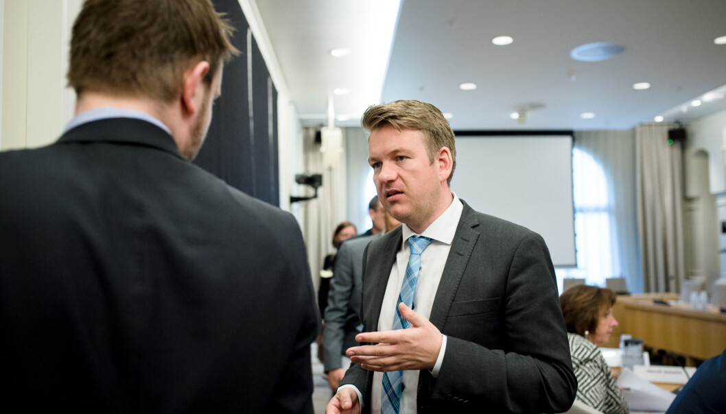 KrF og Anders Tyvand har støttet omleggingen fra kvoteordningen til nye program, men er nå bekymret for at omleggingen skal svekke institusjoner og studenter i det globale sør. Foto: Skjalg Bøhmer Vold KrF og Anders Tyvand har støttet omleggingen fra kvoteordningen til nye program, men er nå bekymret for at omleggingen skal svekke institusjoner og studenter i det globale sør. Foto: Skjalg Bøhmer Vold