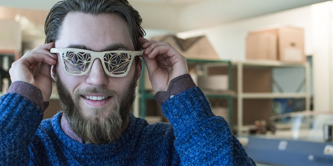 Isaac Hegna Mannings mener han har laget en festivalbrille som havnet i internasjonal brillefinale. Isaac Hegna Mannings mener han har laget en festivalbrille som havnet i internasjonal brillefinale.
