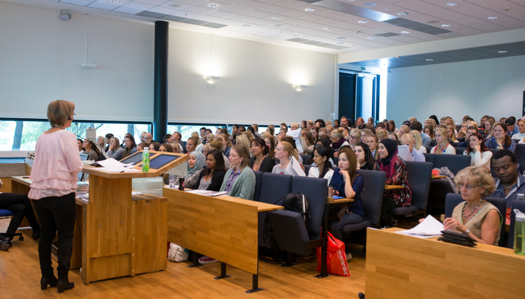 Alt som det undervises i på Høgskolen i Oslo og Akershus skal evalueres, men det skjedde bare i 66 prosent av tilfellene siste studieår. Foto: Skjalg Bøhmer Vold Alt som det undervises i på Høgskolen i Oslo og Akershus skal evalueres, men det skjedde bare i 66 prosent av tilfellene siste studieår. Foto: Skjalg Bøhmer Vold