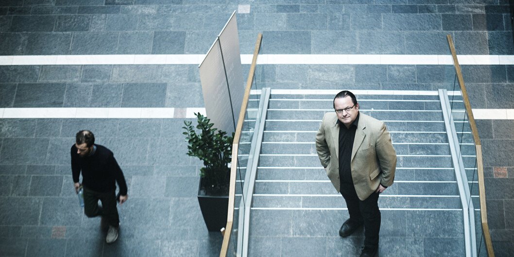 Arne Krumsvik hadde 12 tellende publikasjoner i 2014, og er på høgskoletoppen i antall poeng med sine 10,6. Foto: Cicilie S. Andersen Arne Krumsvik hadde 12 tellende publikasjoner i 2014, og er på høgskoletoppen i antall poeng med sine 10,6. Foto: Cicilie S. Andersen