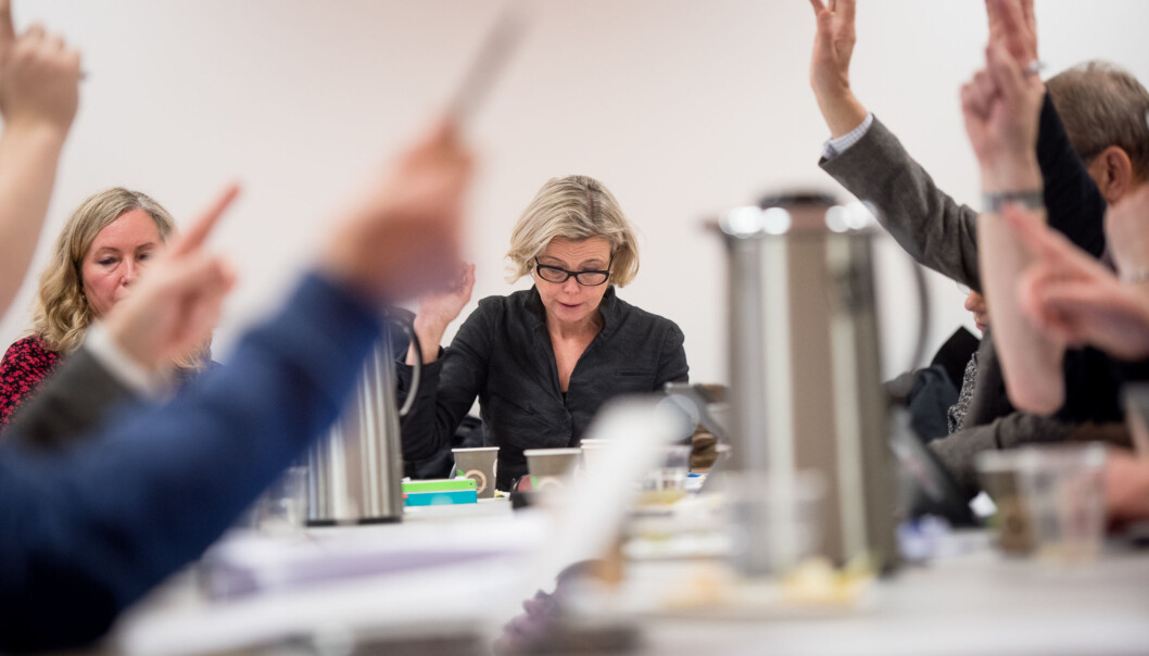 Rektor og styreleder Kari Toverud Jensen ved HiOA ber Kunnskapsdepartementet endre kravet til nominasjoner av styremedlemmer til landets høgskoler og unviersiteter. Foto: Skjalg Bøhmer Vold Rektor og styreleder Kari Toverud Jensen ved HiOA ber Kunnskapsdepartementet endre kravet til nominasjoner av styremedlemmer til landets høgskoler og unviersiteter. Foto: Skjalg Bøhmer Vold